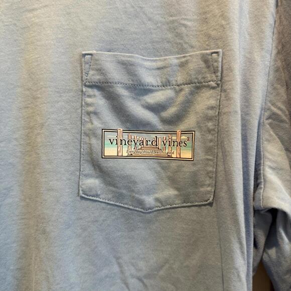 Vineyard Vines Men's Long Sleeve Pocket T-Shirt, Size Small - Picture 2 of 4